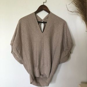 NWOT White house black market poncho top size S